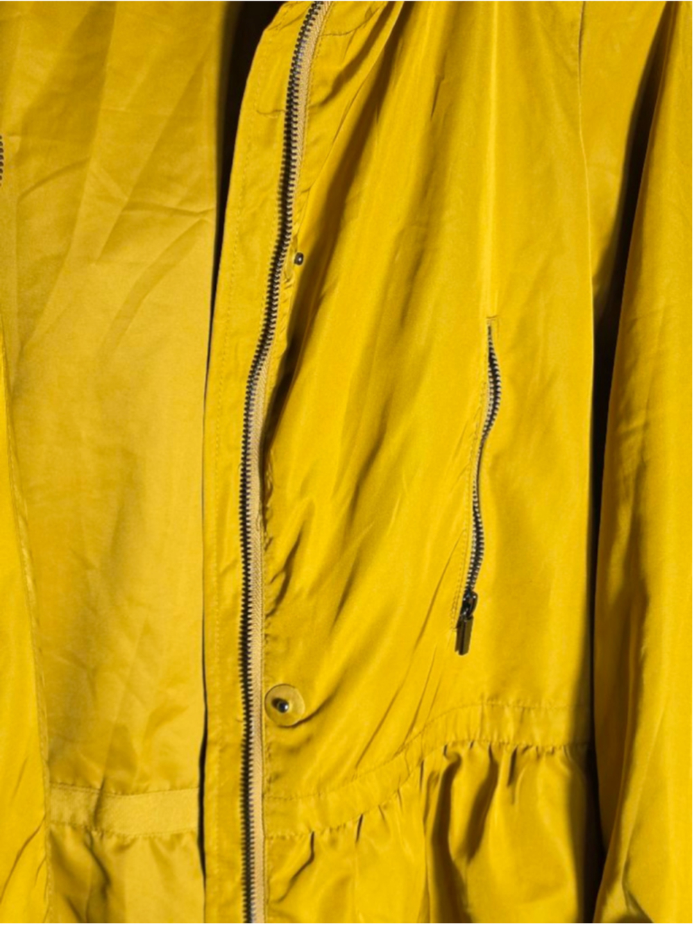 Women's ZARA BASIC Utility Jacket XS Mustard Yellow - Picture 5 of 7
